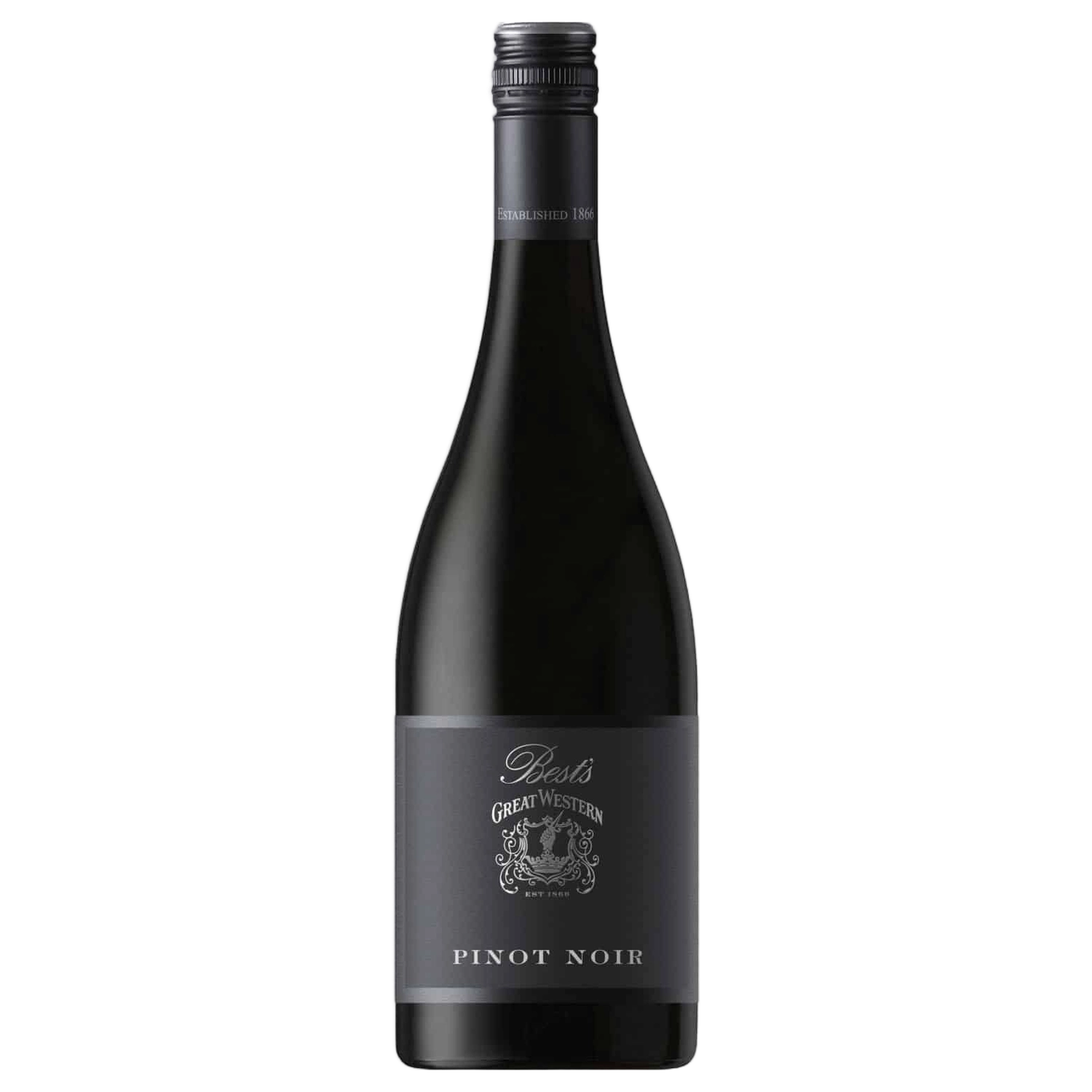 A bottle of Bests Great Western Pinot Noir 2025 750ml Red Wine