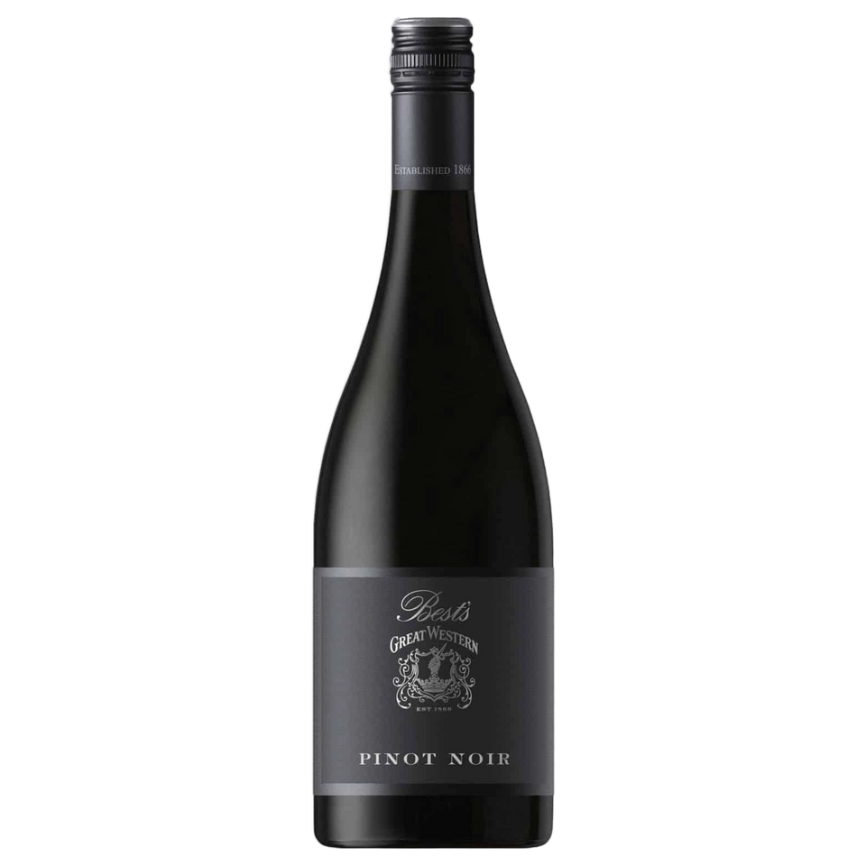 A bottle of Bests Great Western Pinot Noir 2025 750ml Red Wine