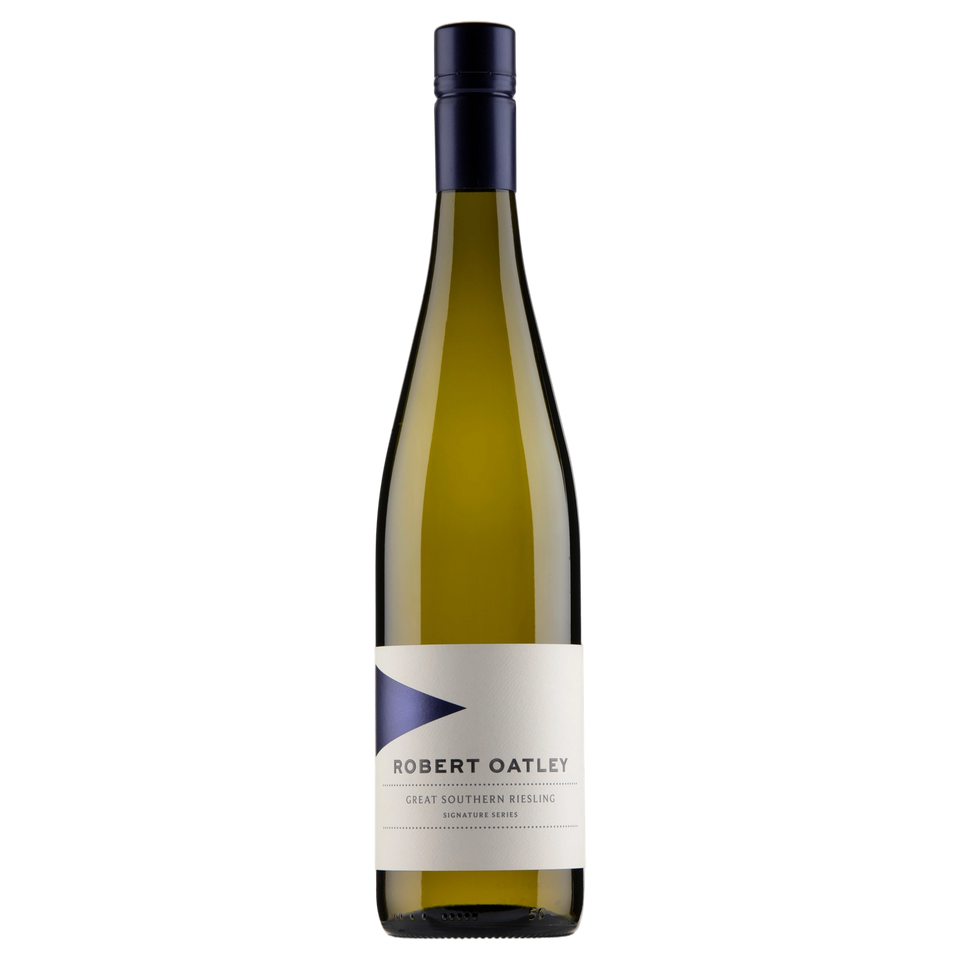 A bottle of Robert Oatley Signature Great Southern Riesling 2025 750ml White Wine