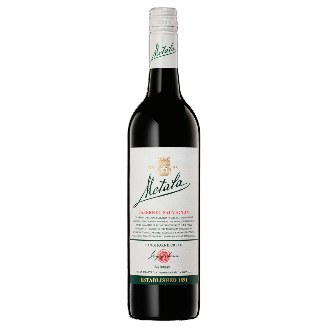 A bottle of Metala White Label Langhorne Creek Rose 2020 750ml Rose Wine