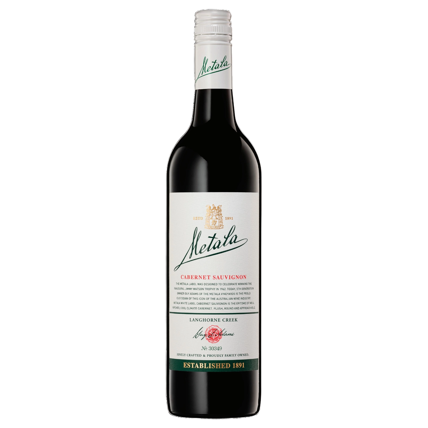 A bottle of Metala White Label Langhorne Creek Rose 2020 750ml Rose Wine