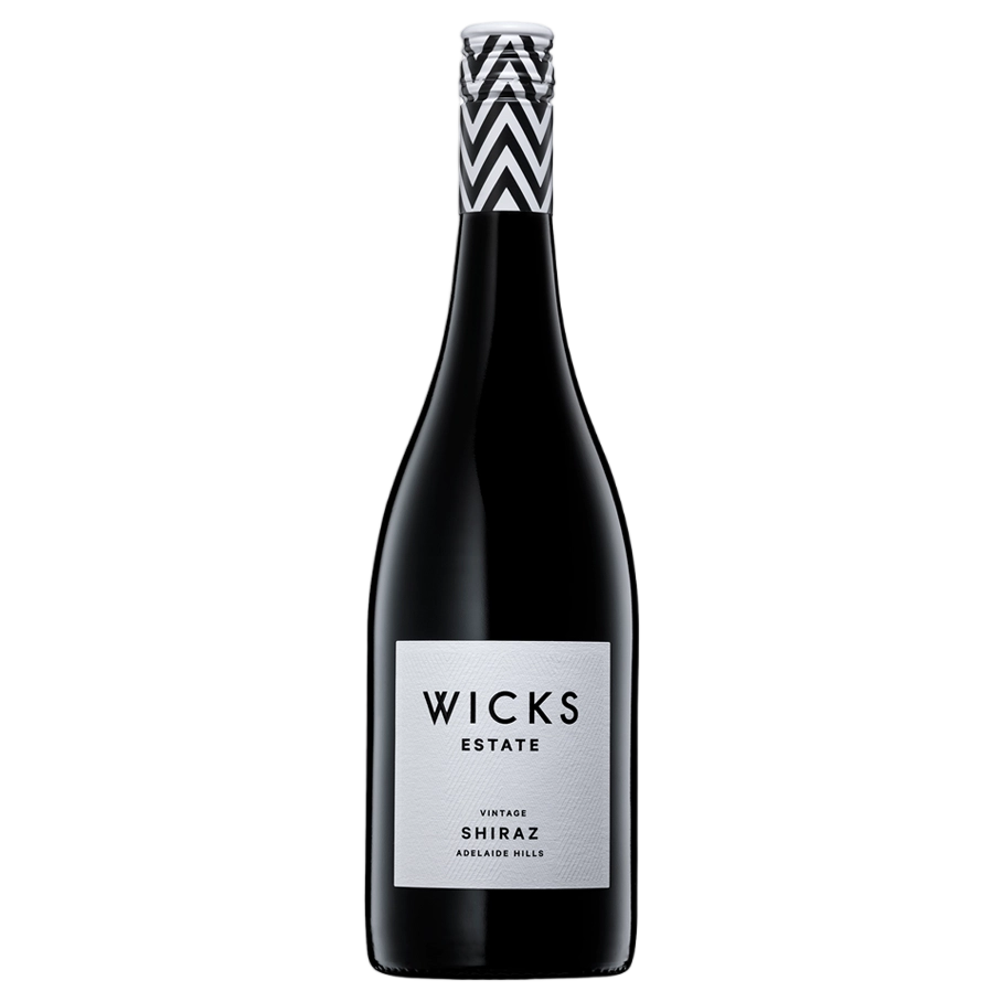 A bottle of Wicks Estate Adelaide Hills Shiraz 2020 750ml Red Wine