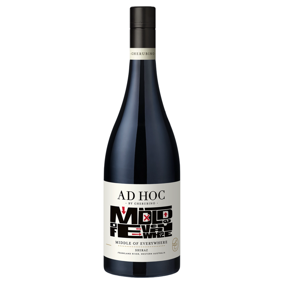 A bottle of Ad Hoc Middle of Everywhere Frankland River Shiraz 2020 750ml Red Wine