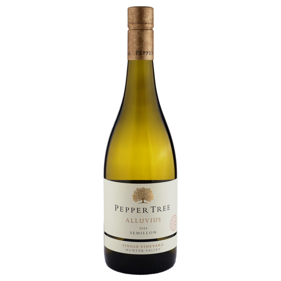 A bottle of Pepper Tree Alluvius Semillon 2024 750ml White Wine