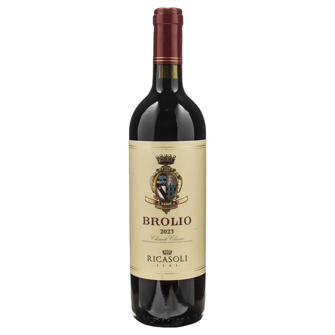 A bottle of Barone Ricasoli Brolio Chianti Classico 2023 750ml Red Wine