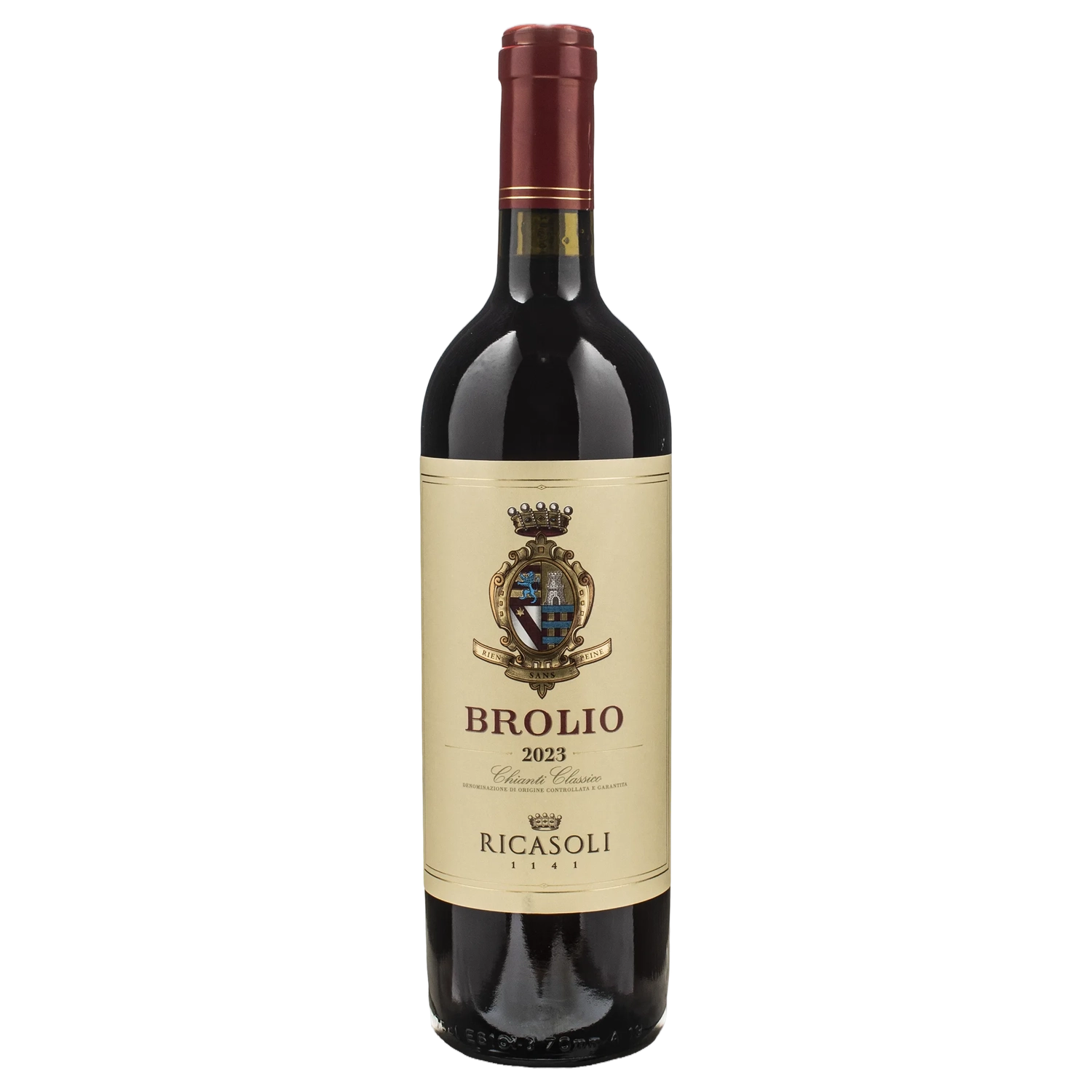 A bottle of Barone Ricasoli Brolio Chianti Classico 2023 750ml Red Wine