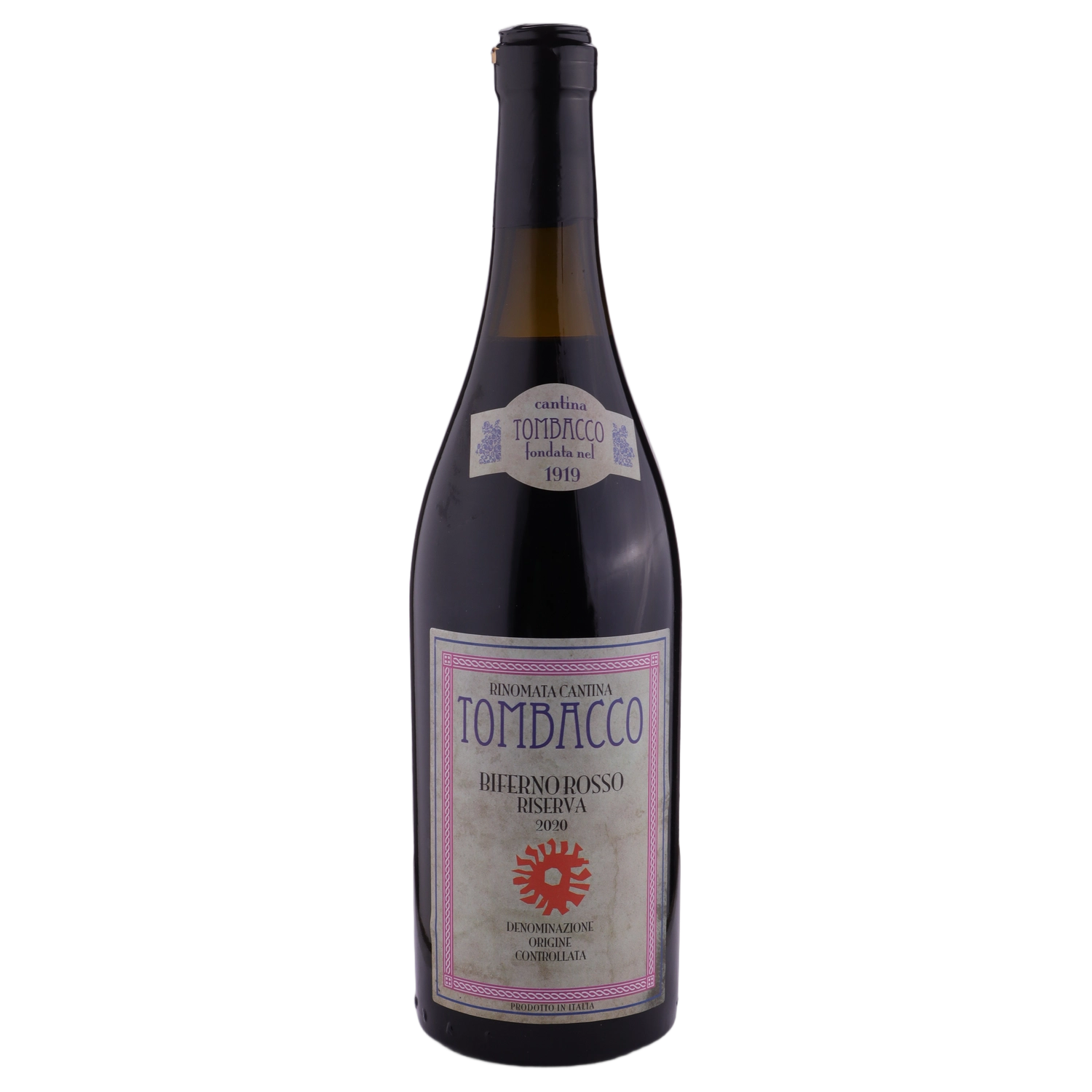 A bottle of Tombacco Biferno Rosso 2020 750ml Red Wine