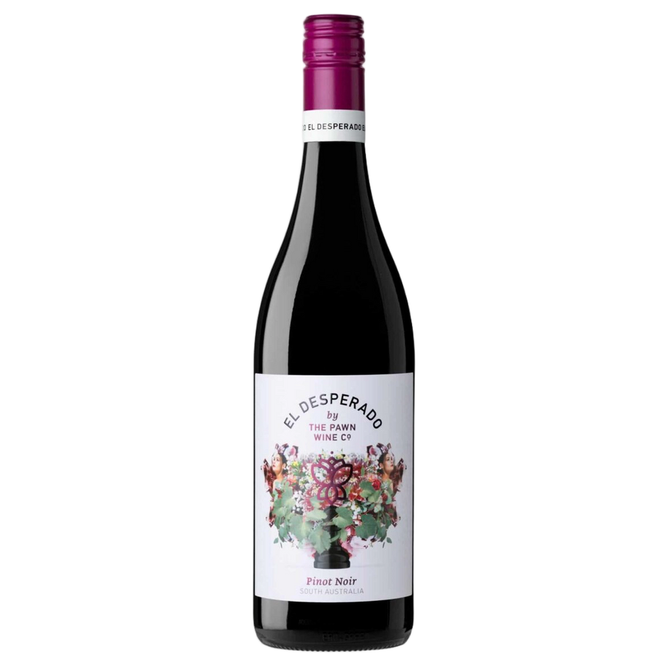 A bottle of The Pawn El Desperado Pinot Noir 2026 750ml Red Wine