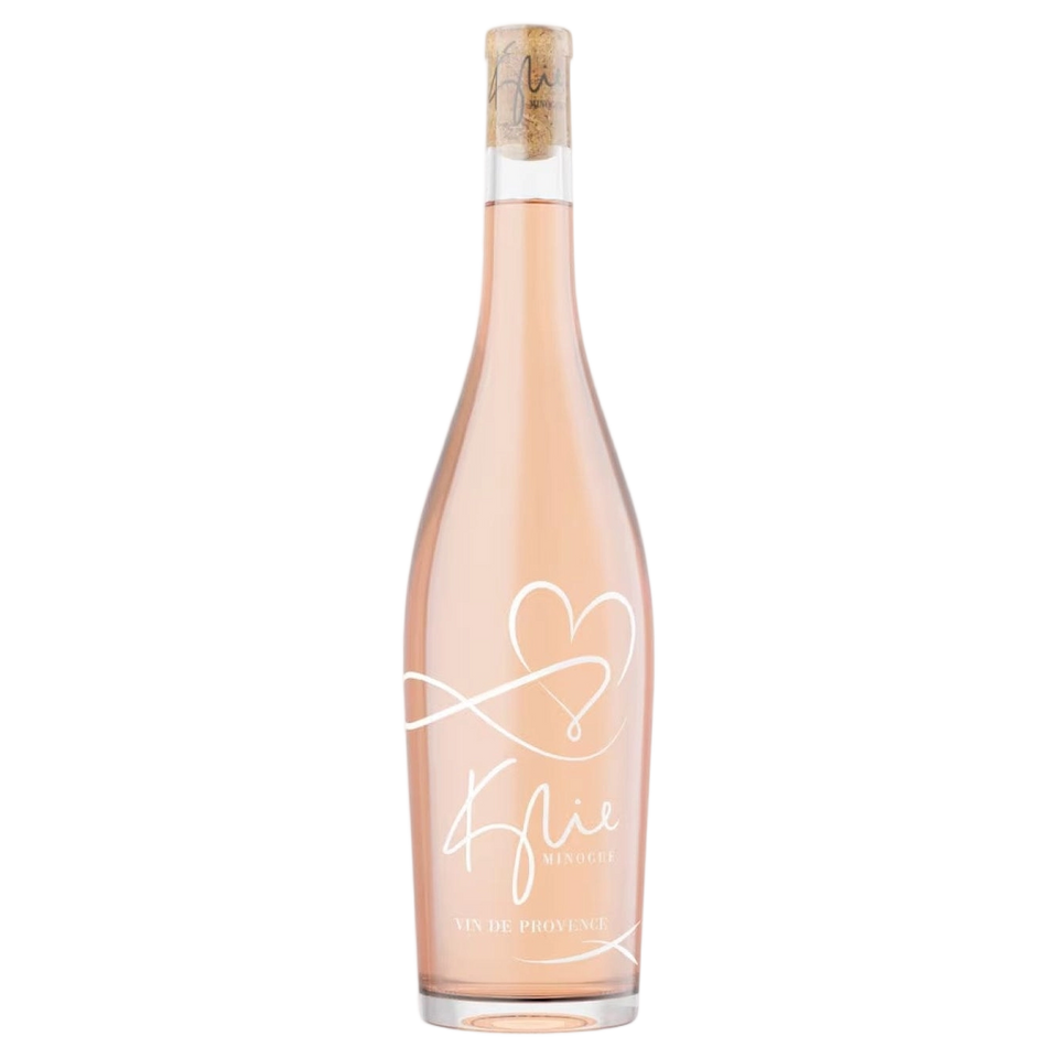 A bottle of Kylie Minogue Vin de Provence Rose 2024 750ml Rose Wine