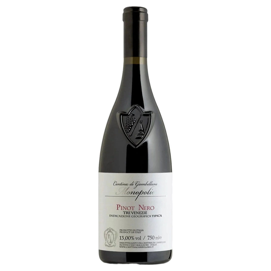 A bottle of Cantina Gambellara Monopolio Pinot Nero 2020 750ml Red Wine