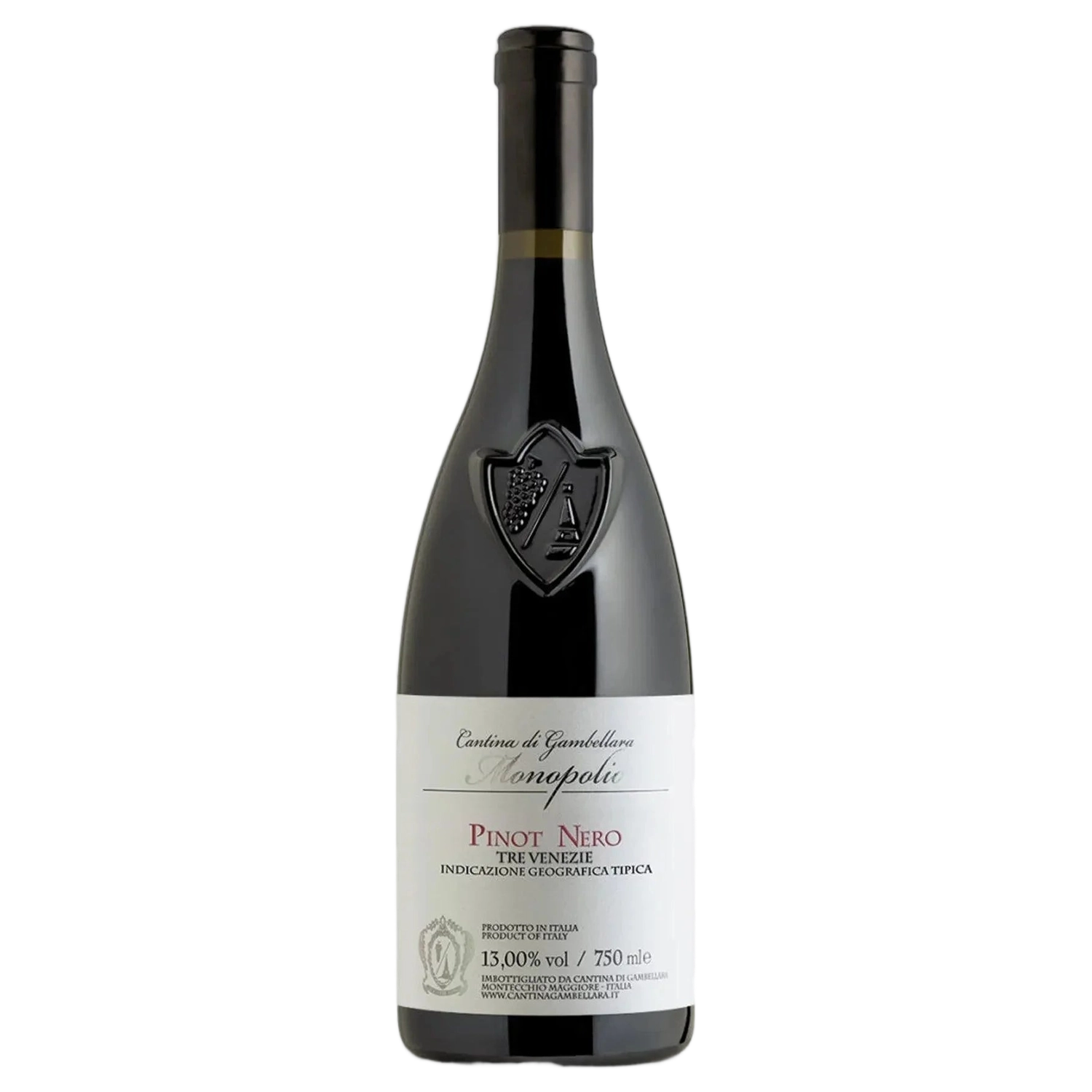 A bottle of Cantina Gambellara Monopolio Pinot Nero 2020 750ml Red Wine