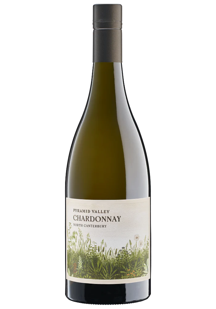 A bottle of Pyramid Valley North Canterbury Chardonnay 2023 750ml White Wine