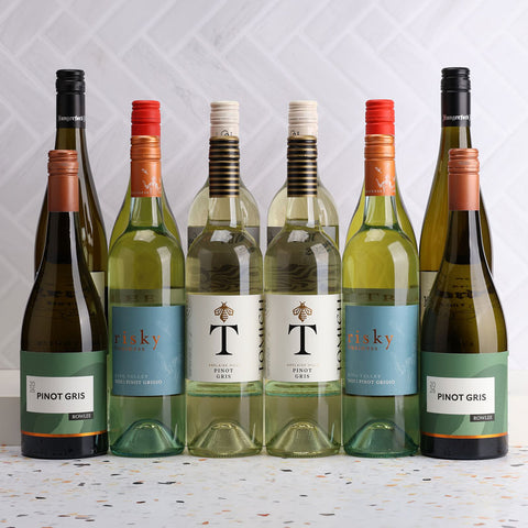 A collection of Fresh Pinot Gris & Grigio Dozen from The Wine Collective