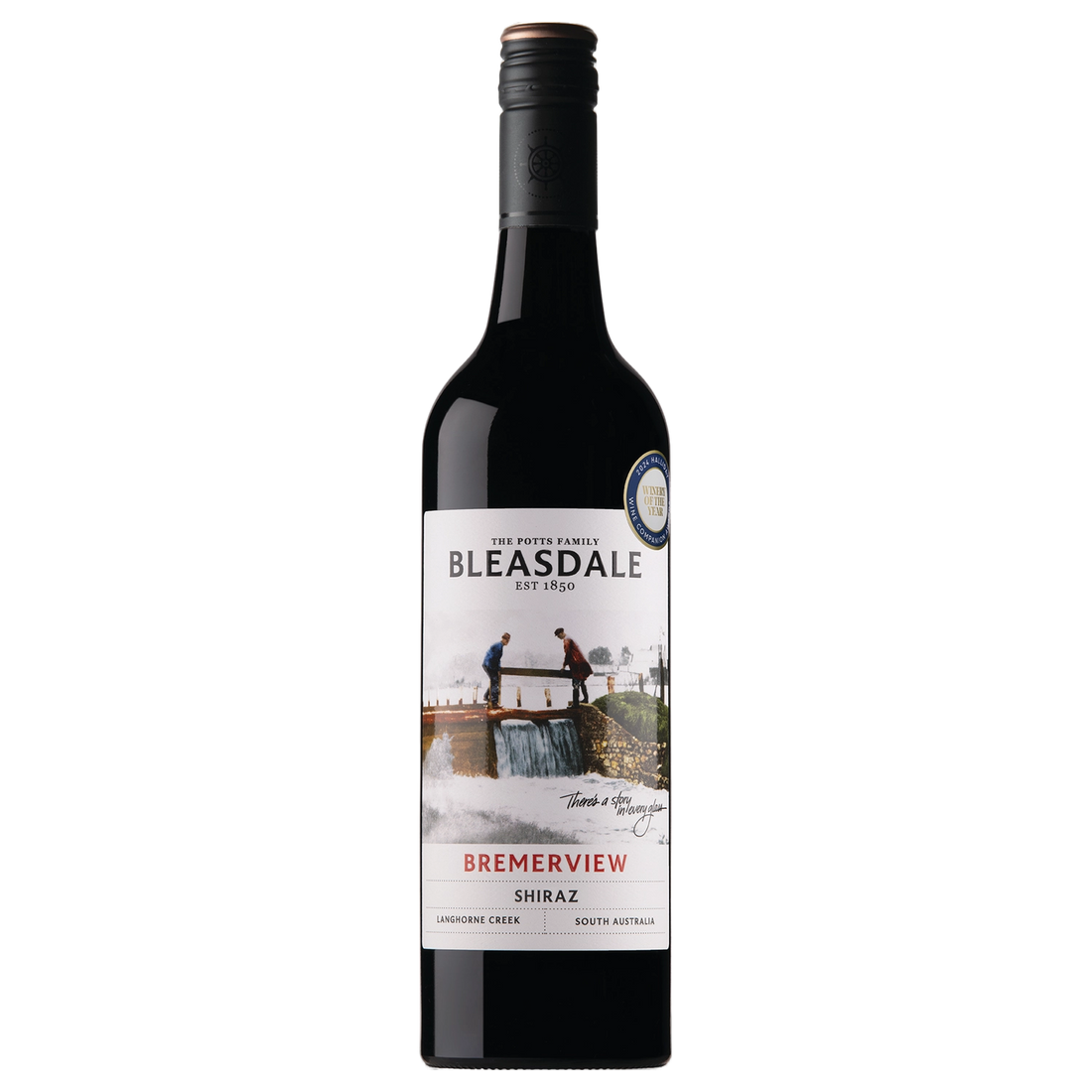 A bottle of Bleasdale Vineyards Bremerview Shiraz 2024 750ml Red Wine