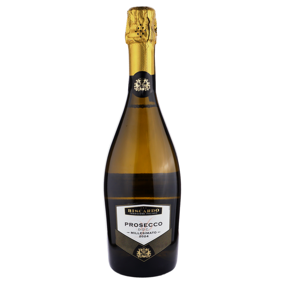 A bottle of Biscardo Prosecco DOC Millesimato 2024 750ml Sparkling Wine