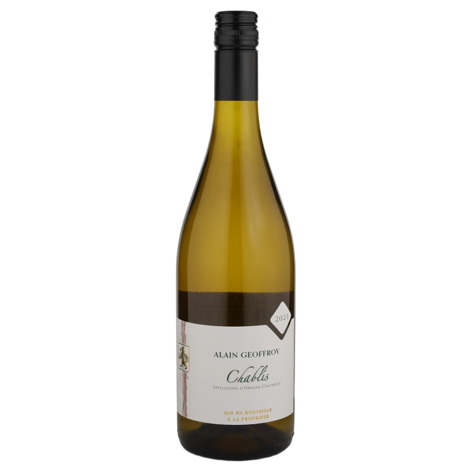 A bottle of Alain Geoffroy Chablis 2024 750ml White Wine