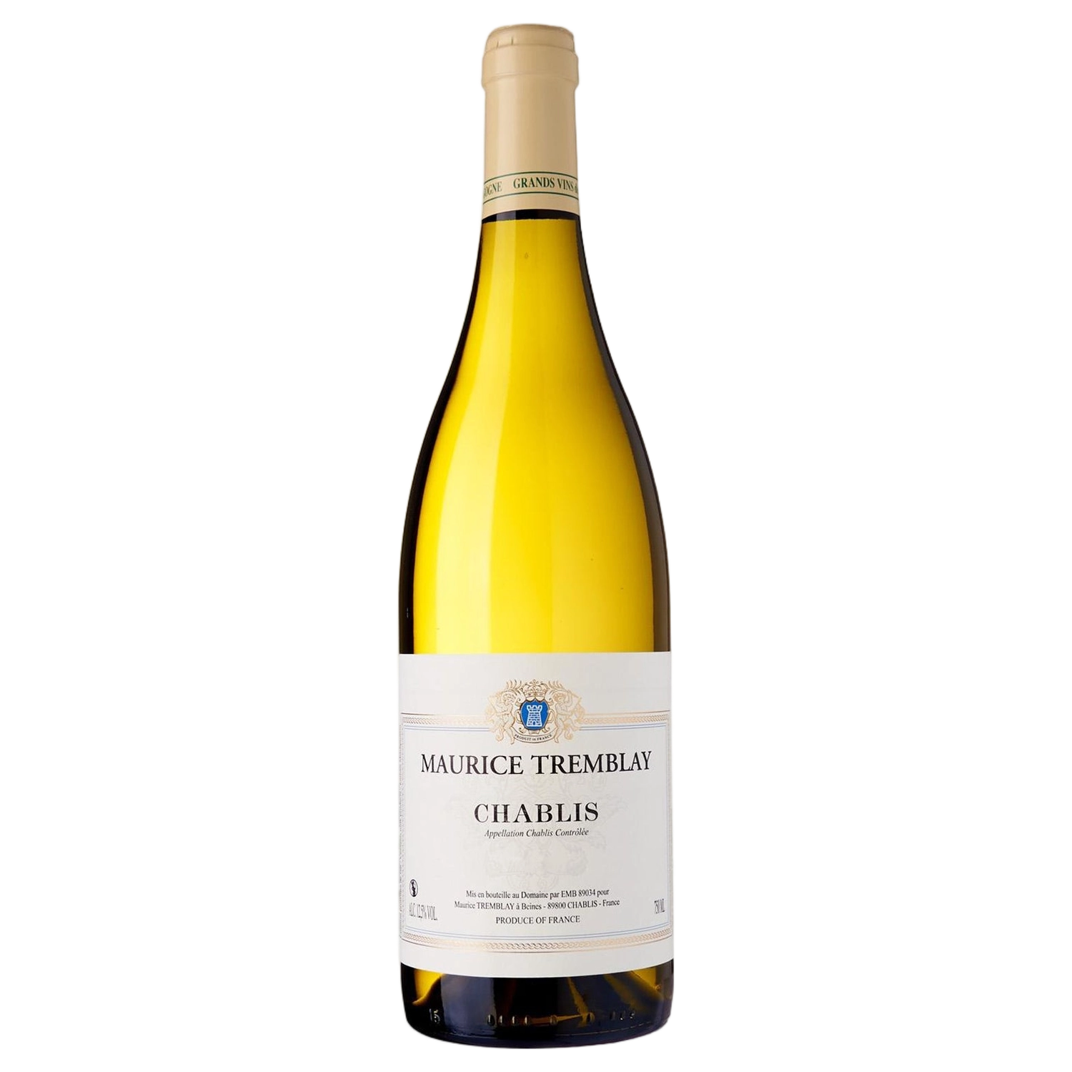 A bottle of Alain Geoffroy Maurice Tremblay Chablis 2024 750ml White Wine