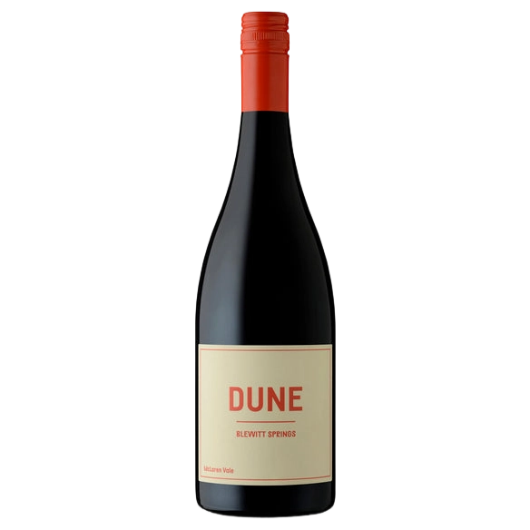 A bottle of Dune Blewitt Springs Shiraz 2025 750ml Red Wine