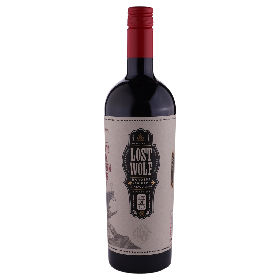 A bottle of Lost Wolf Reserve Barossa Valley Shiraz 2024 750ml Red Wine