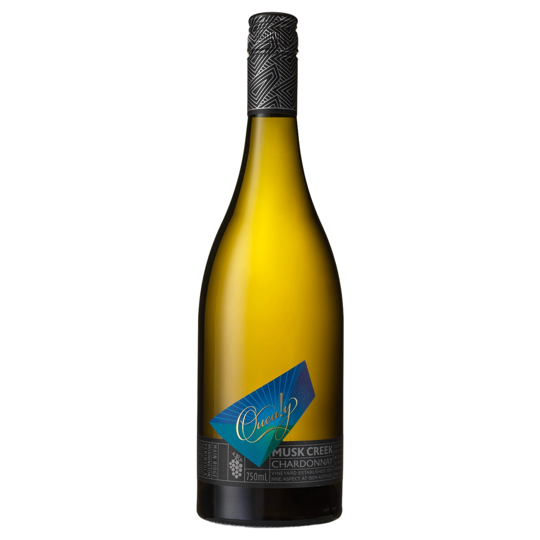 A bottle of Quealy Musk Creek Chardonnay 2025 750ml White Wine