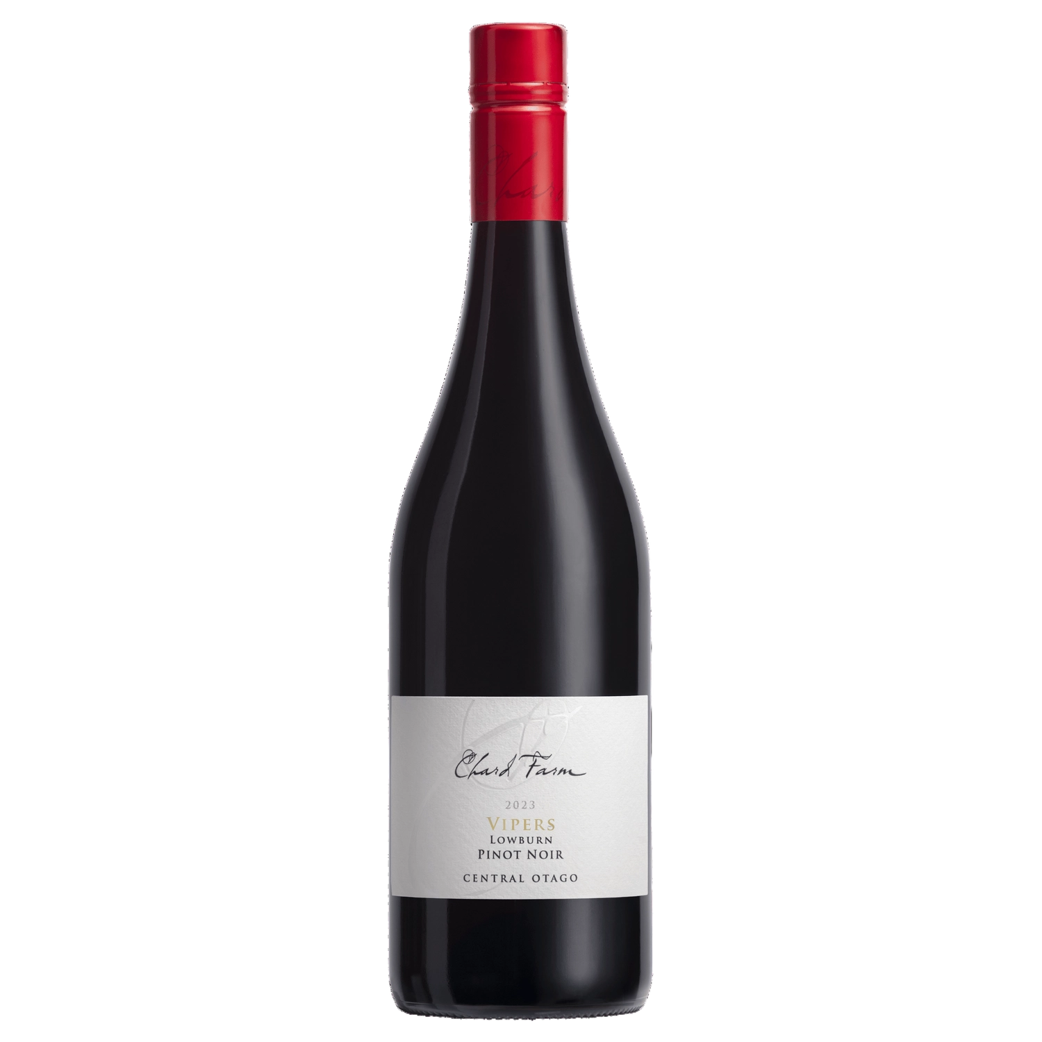 A bottle of Chard Farm Tiger Pinot Noir 2023 750ml Red Wine