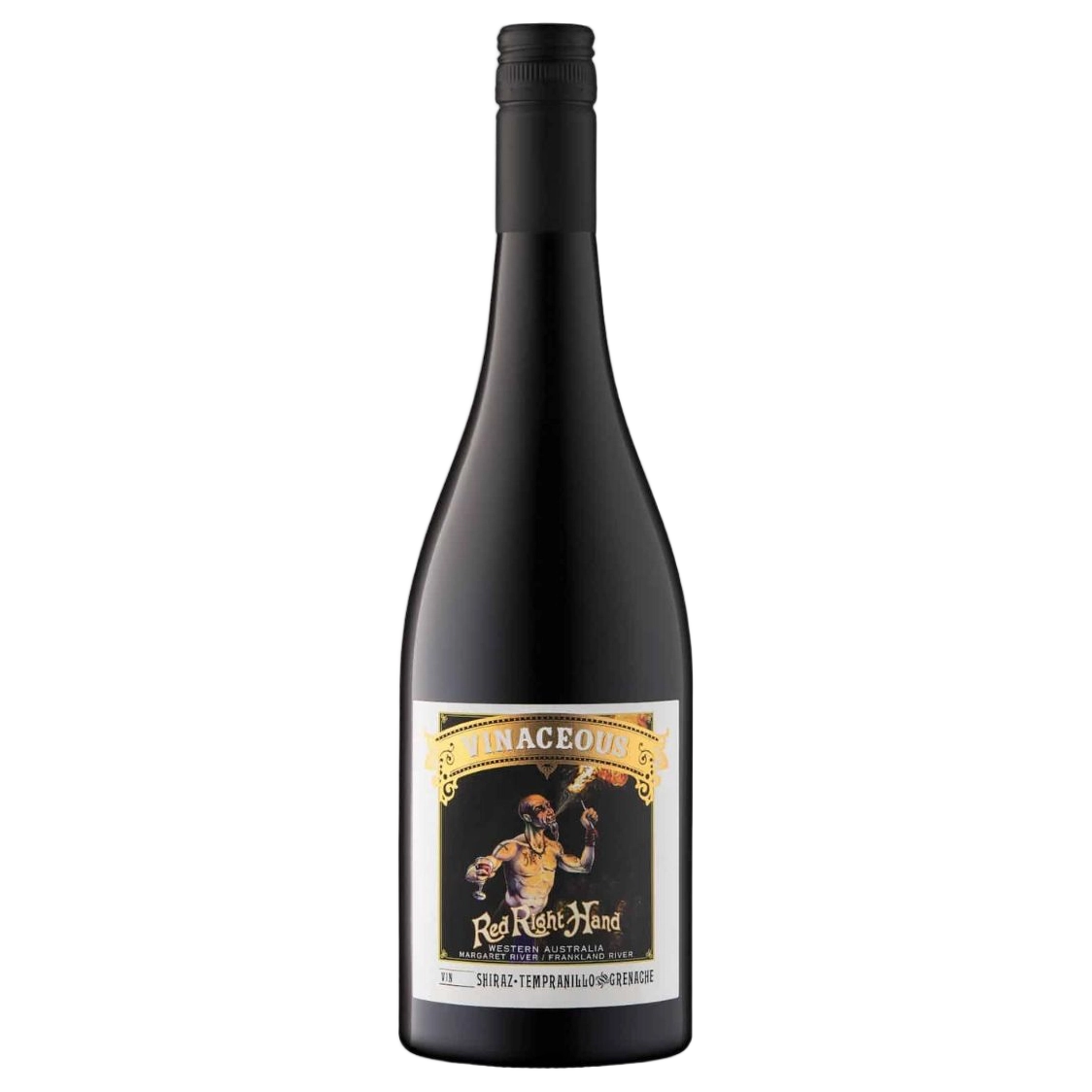 A bottle of Vinaceous Red Right Hand Shiraz Grenache Tempranillo 2023 750ml Red Wine