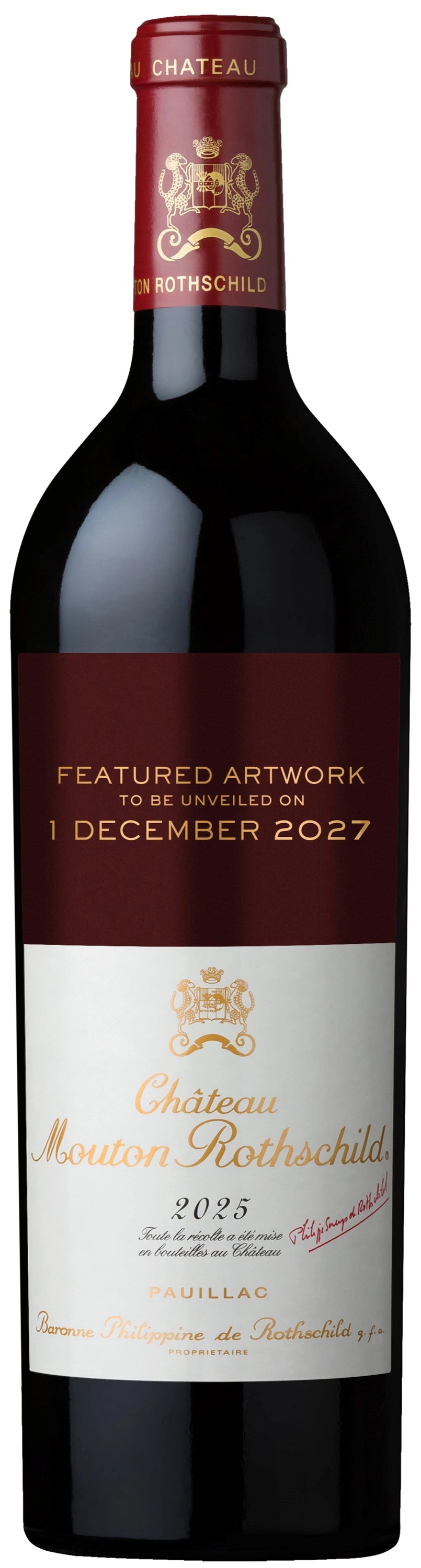 A bottle of Chateau Mouton Rothschild 2021 750ml Red Wine
