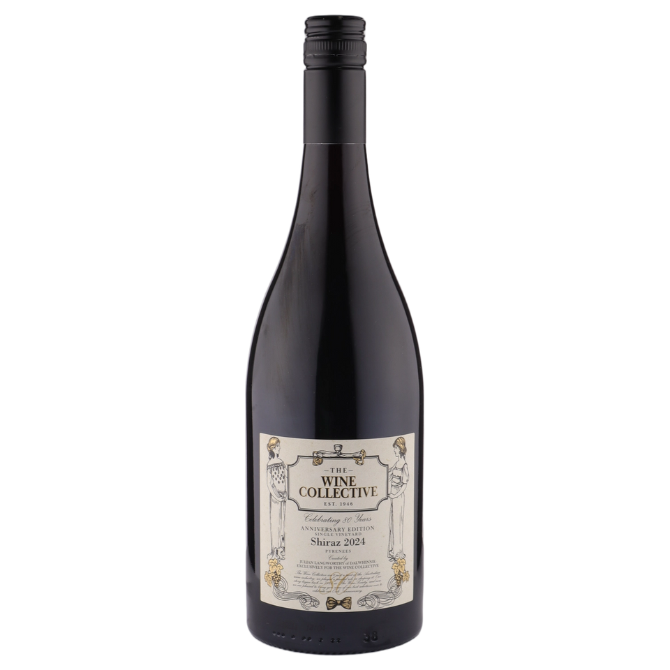 A bottle of TWC 80th Pyrenees Dalwhinnie Shiraz 2024 750ml Red Wine