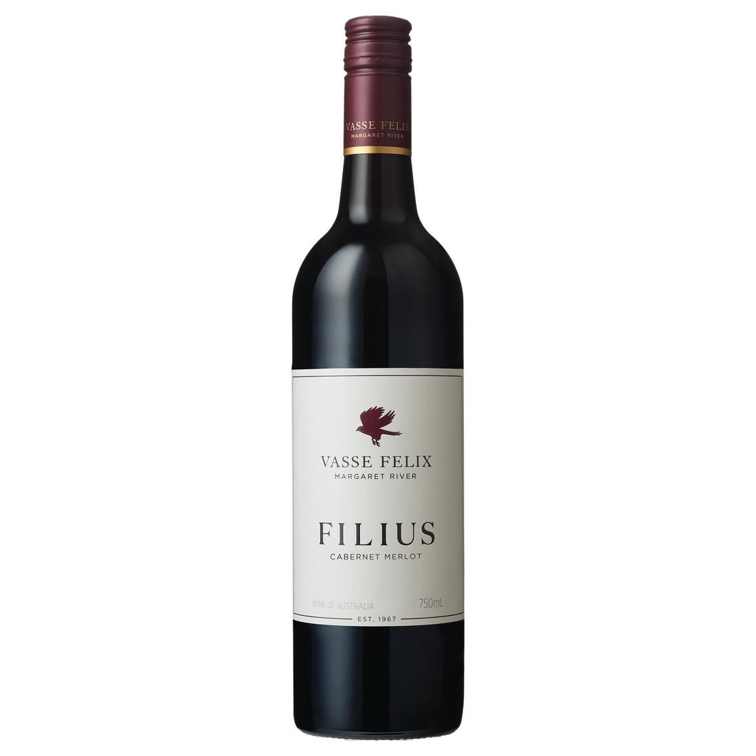 A bottle of Vasse Felix Filius Cabernet Merlot 2024 750ml Red Wine