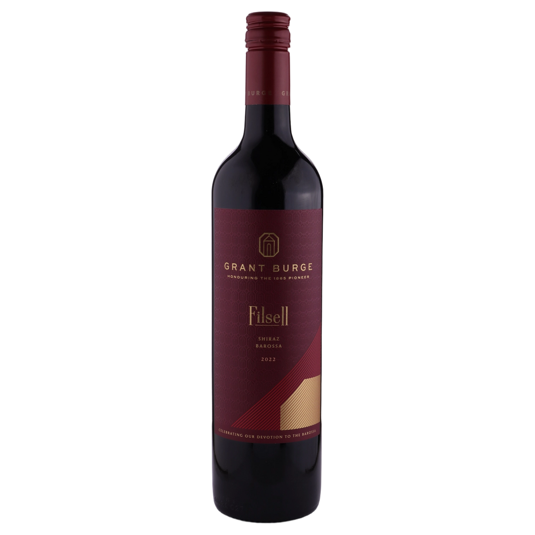 A bottle of Grant Burge Filsell Shiraz 2022 750ml Red Wine