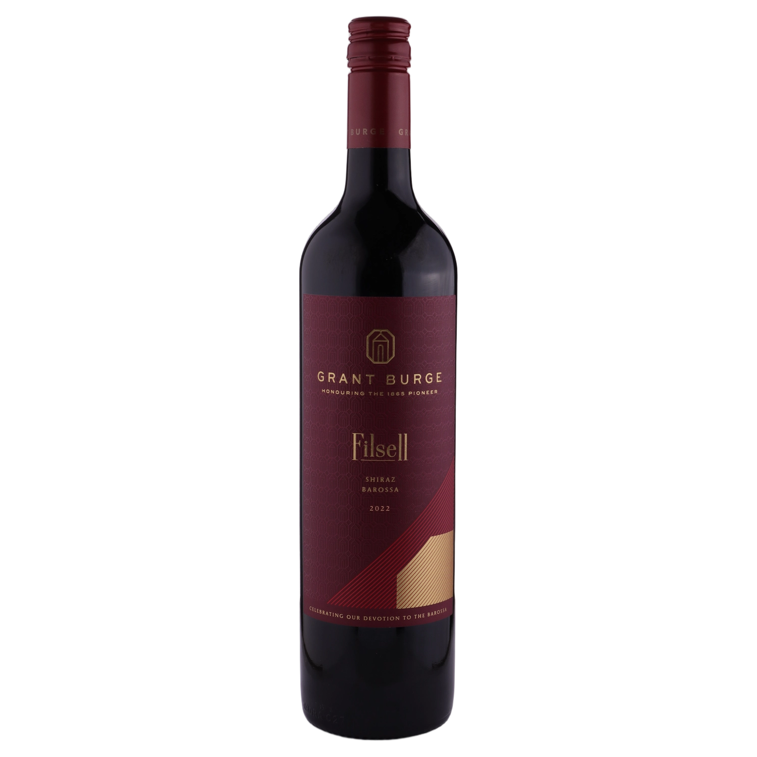 A bottle of Grant Burge Filsell Shiraz 2022 750ml Red Wine