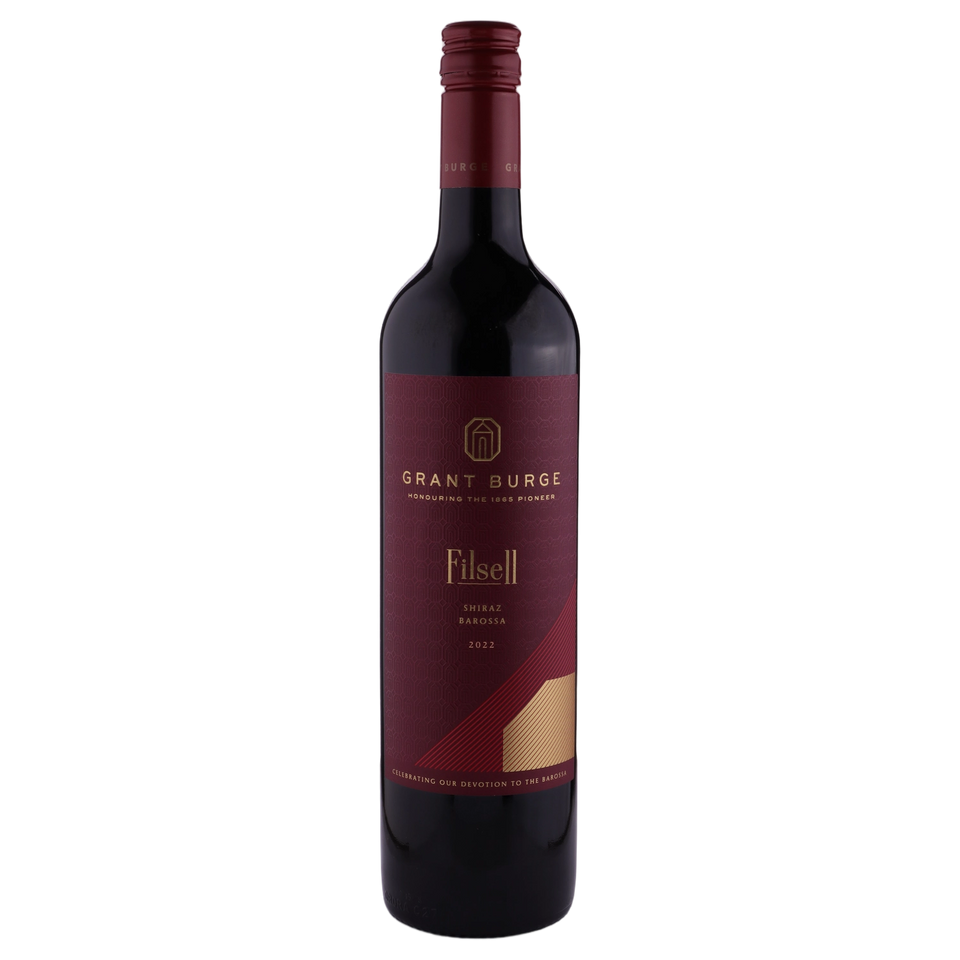 A bottle of Grant Burge Filsell Shiraz 2022 750ml Red Wine