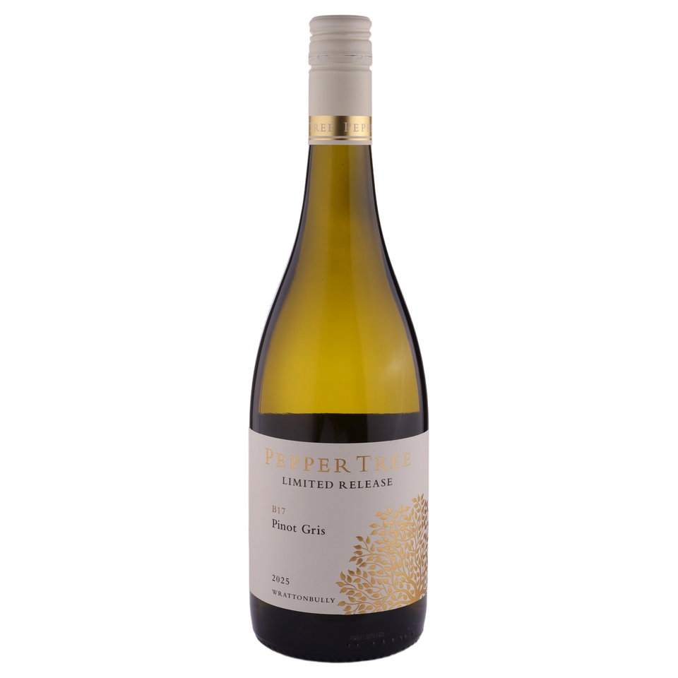 A bottle of Pepper Tree Limited Release B17 Pinot Gris 2025 750ml White Wine
