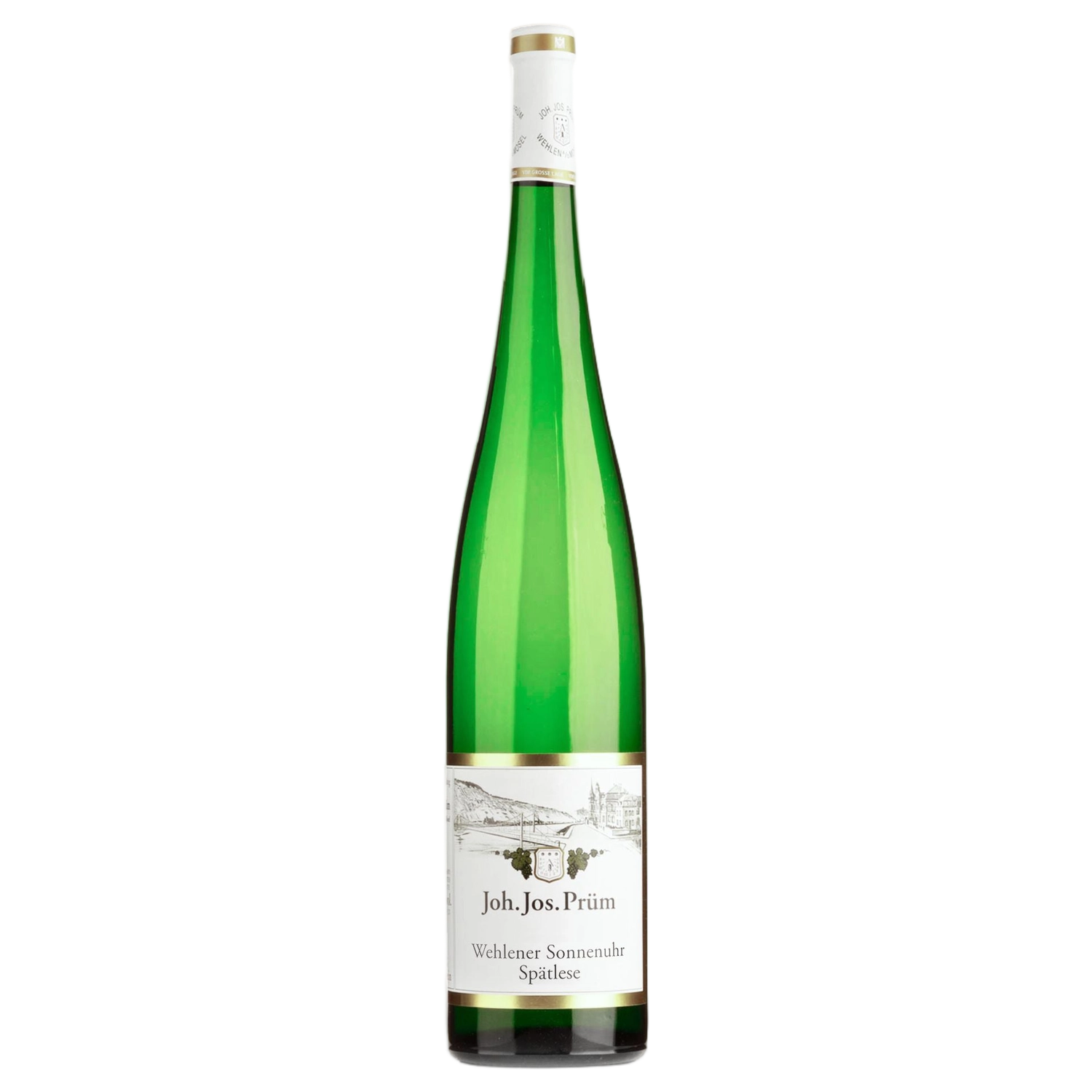A bottle of Joh Jos Prüm Wehlener Sonnenuhr Riesling Spätlese () 2024 1500ml White Wine