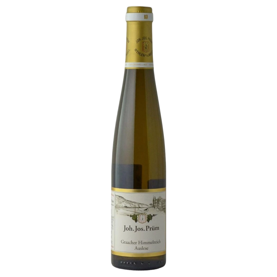 A bottle of Joh Jos Prüm Graacher Himmelreich Riesling Auslese GOLDKAPSEL () 2024 375ml White Wine