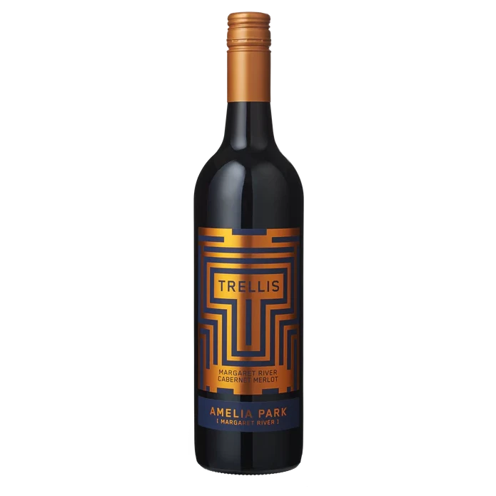 A bottle of Amelia Park Trellis Cabernet Merlot 2025 750ml Red Wine