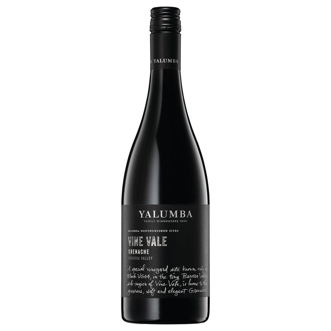A bottle of Yalumba Vine Vale Grenache 2025 750ml Red Wine