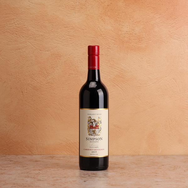 A bottle of Simpson Estate Jenny Cabernet Sauvignon 2019 750ml Red Wine