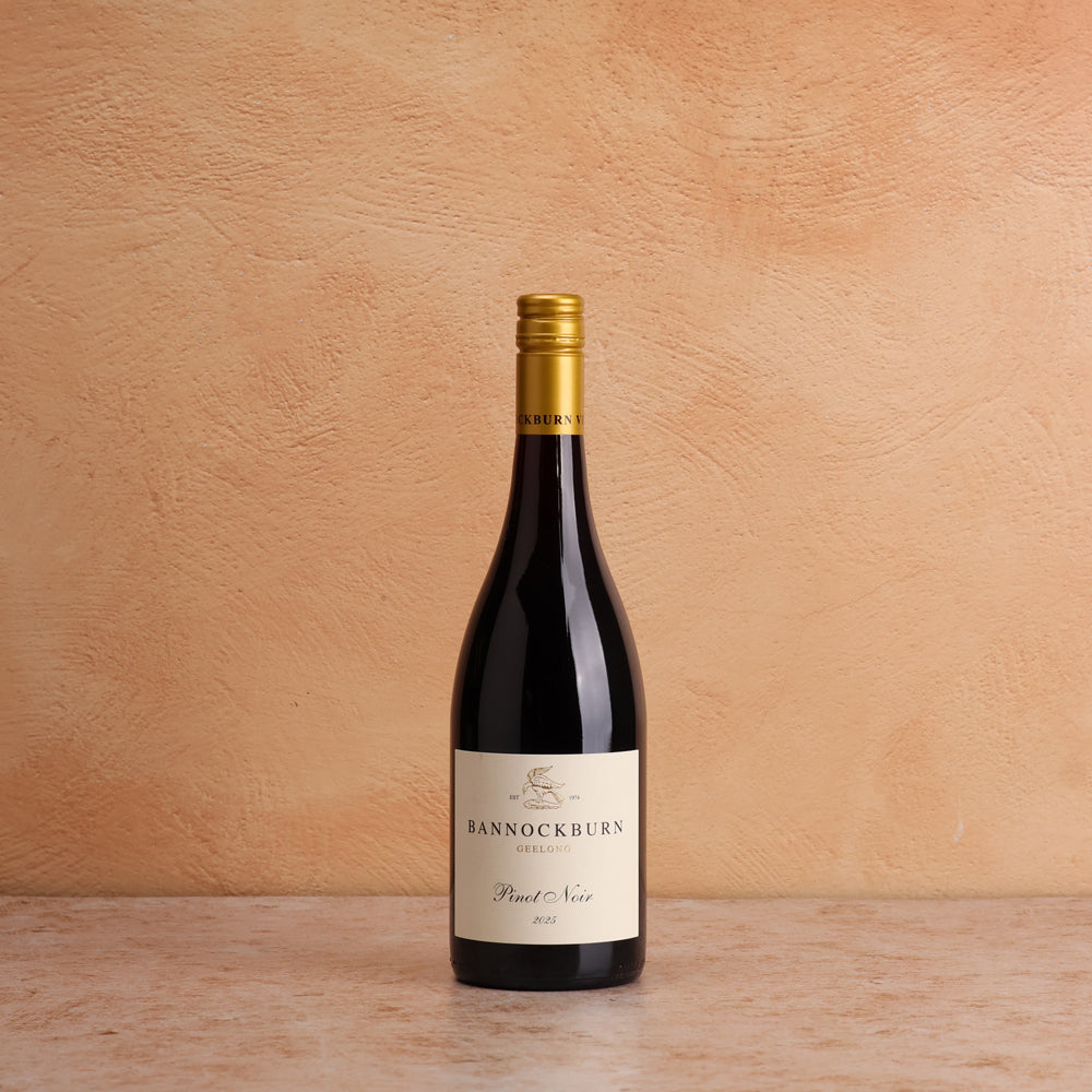 A bottle of Bannockburn Pinot Noir 2025 750ml Red Wine