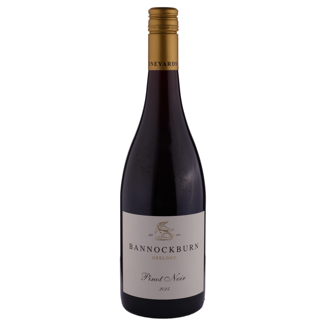A bottle of Bannockburn Pinot Noir 2025 750ml Red Wine