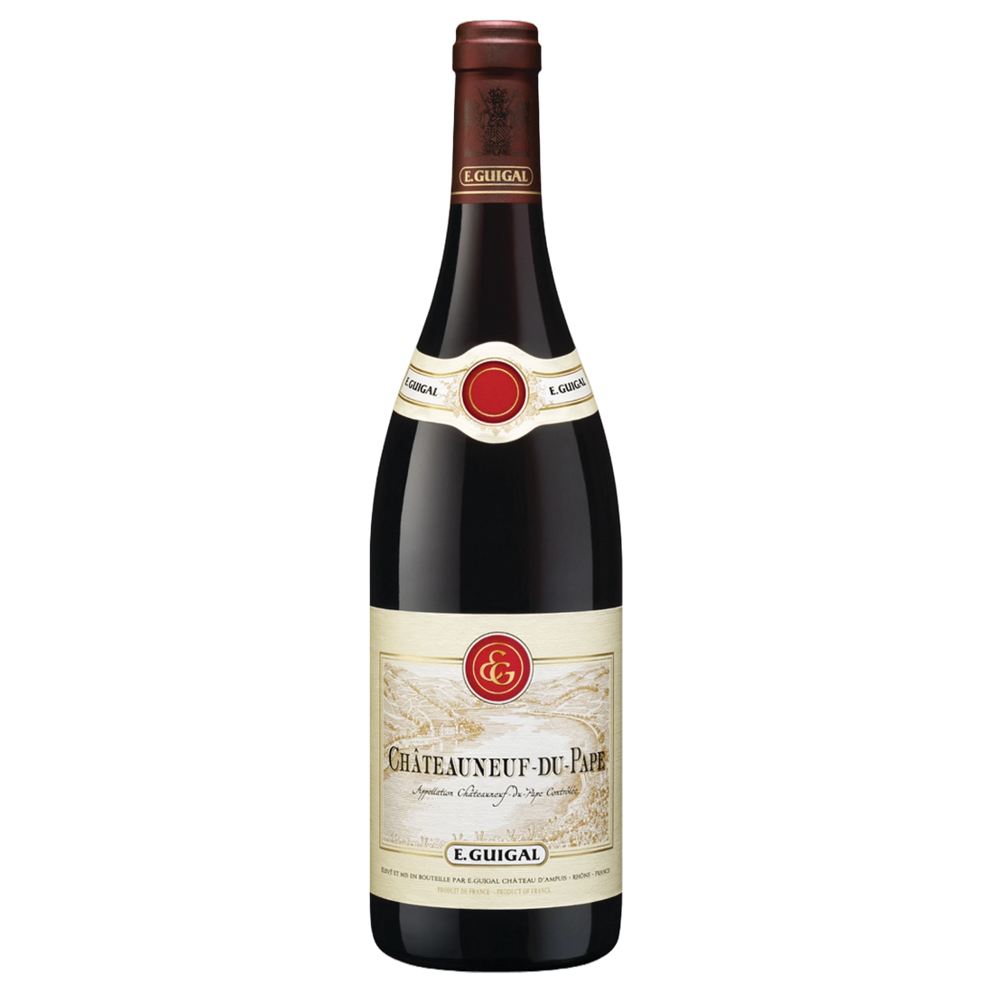A bottle of Guigal Châteauneuf du Pape 2021 750ml Red Wine