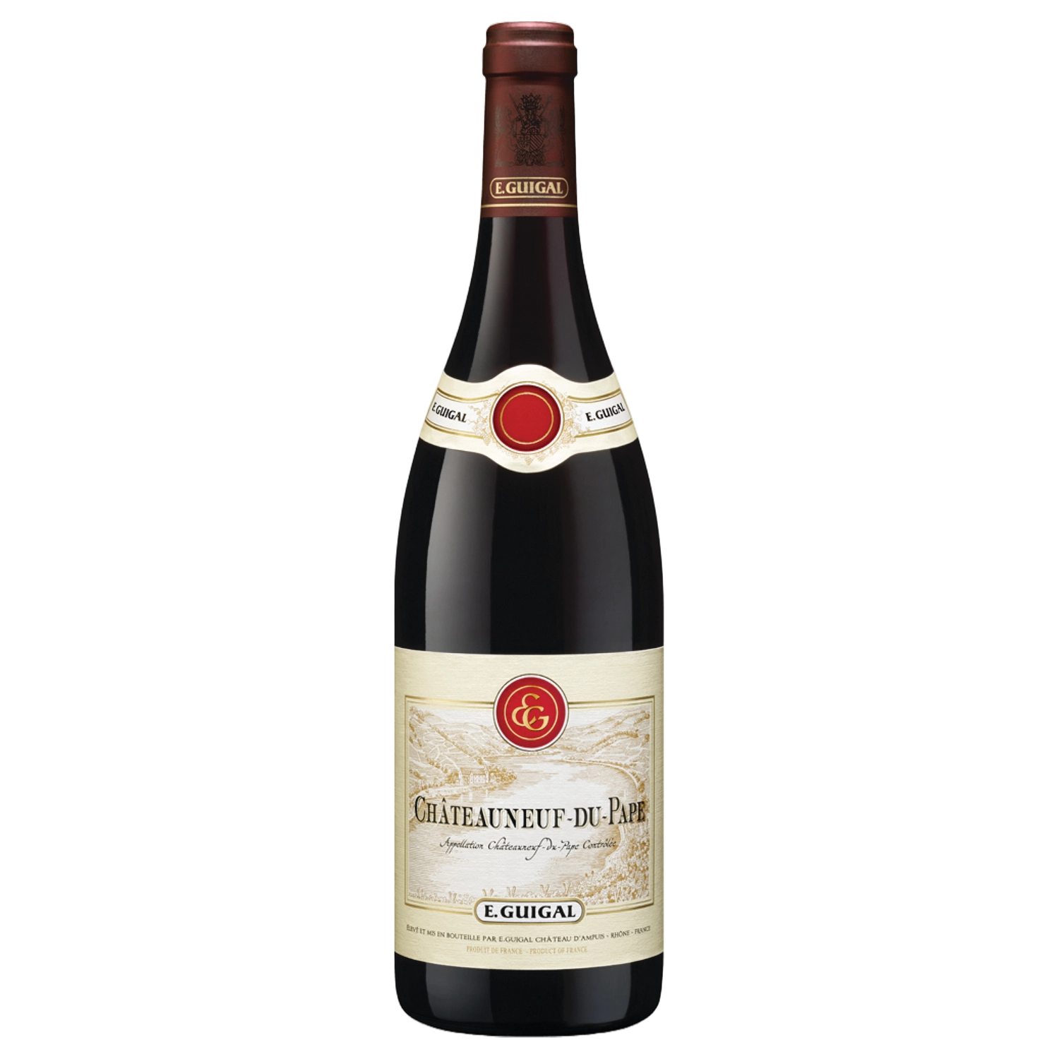 A bottle of Guigal Châteauneuf du Pape 2021 750ml Red Wine