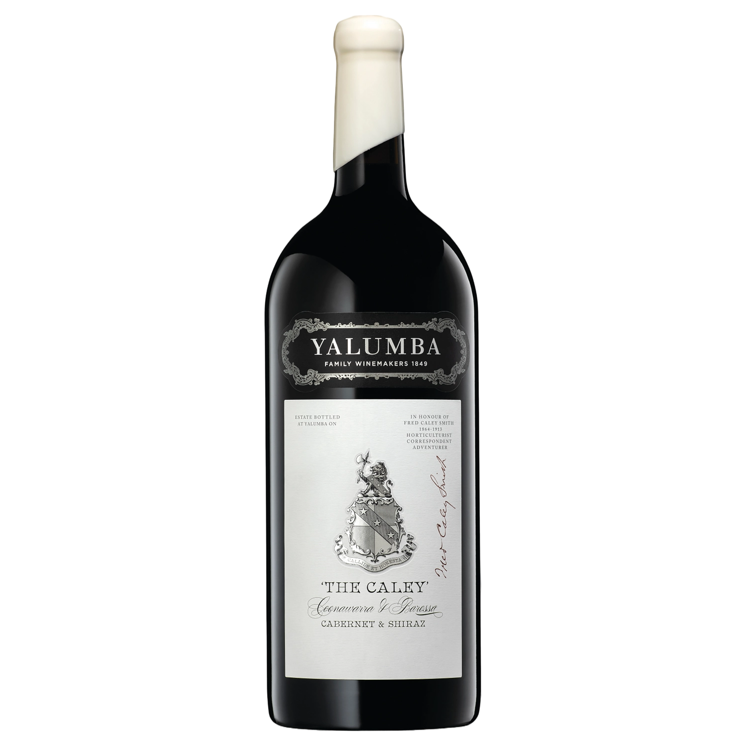 A bottle of Yalumba The Caley Cabernet & Shiraz 2021 3000ml Red Wine