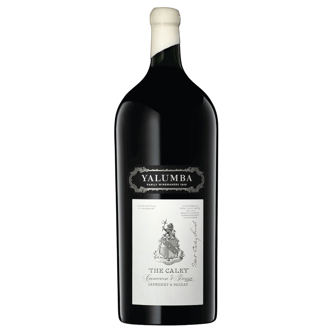 A bottle of Yalumba The Caley Cabernet & Shiraz 2021 6000ml Red Wine