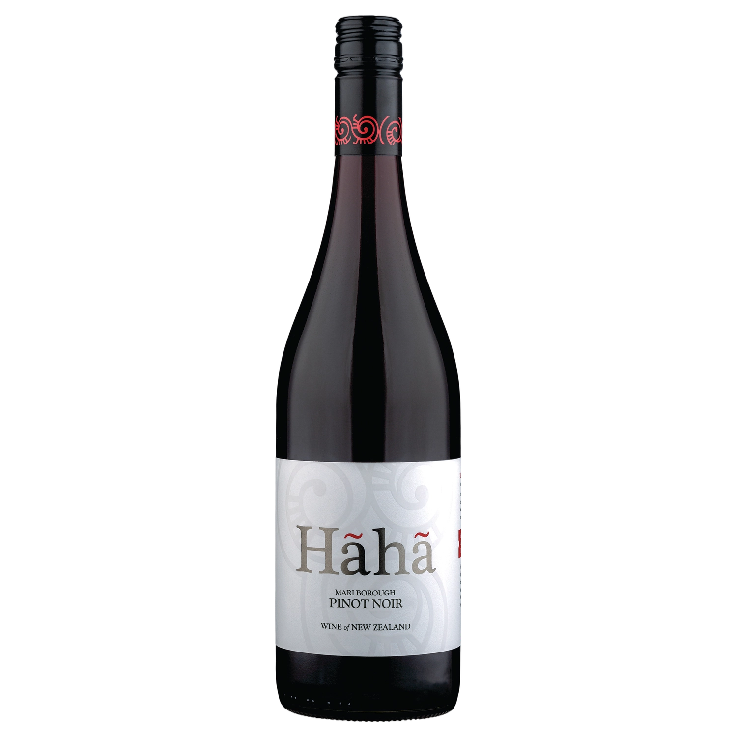 A bottle of Haha Marlborough Pinot Noir 2025 750ml Red Wine