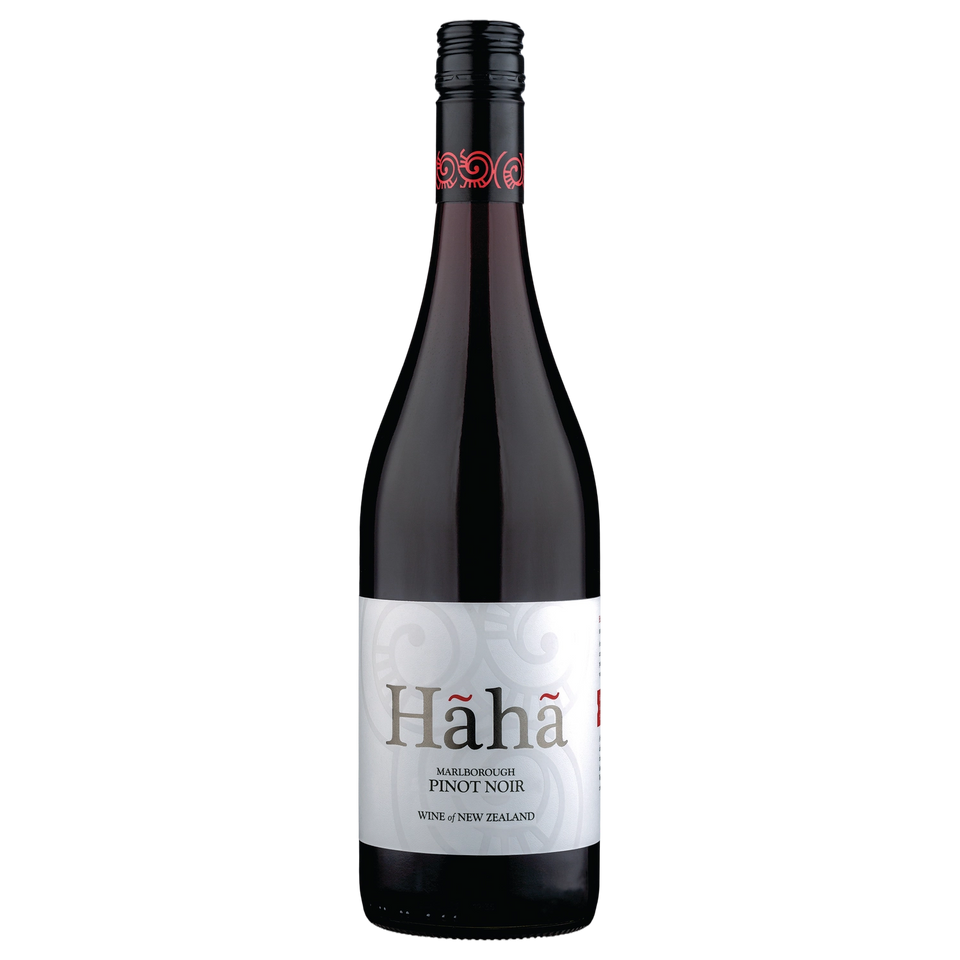 A bottle of Haha Marlborough Pinot Noir 2025 750ml Red Wine