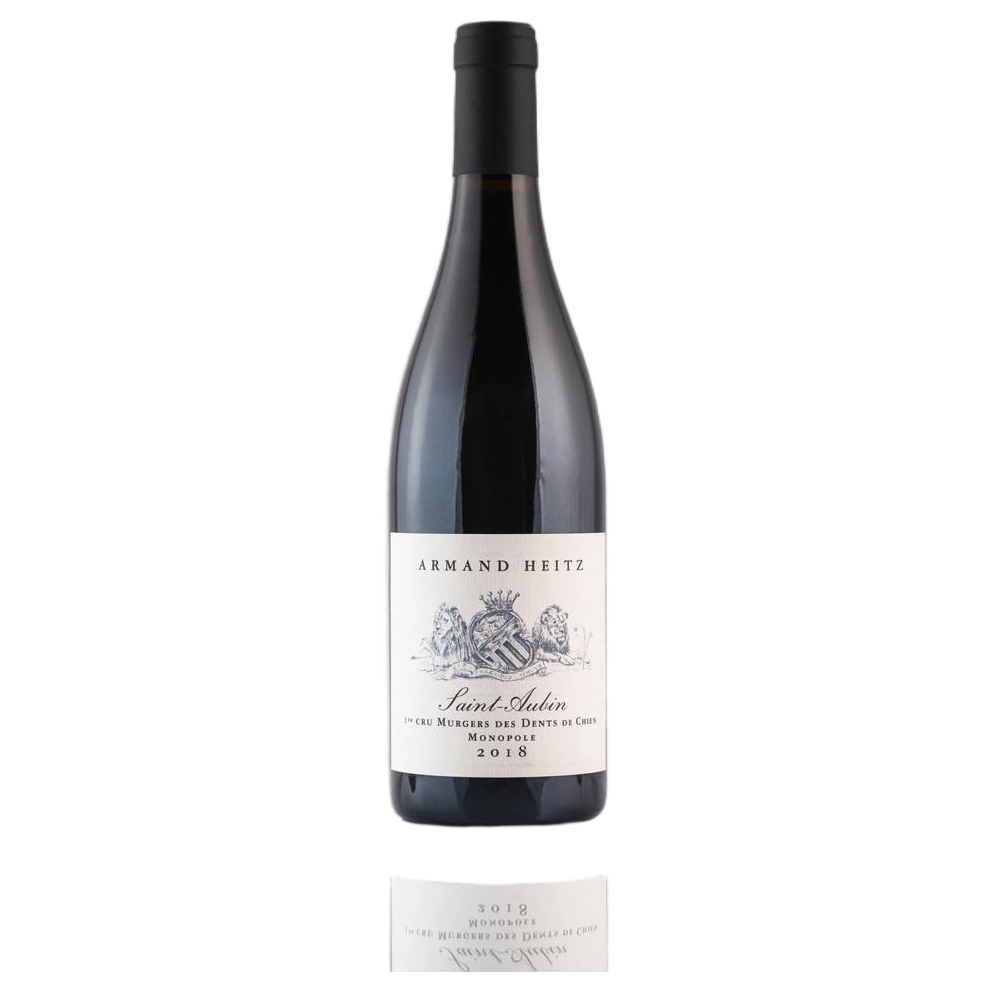 A bottle of Armand Heitz Saint Aubin 1er Cru 'Murgers des Dents de Chien' Rouge 2018 750ml Red Wine