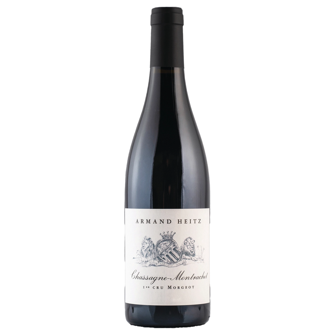 A bottle of Armand Heitz Chassagne Montrachet Morgeot Rouge 2017 750ml Red Wine