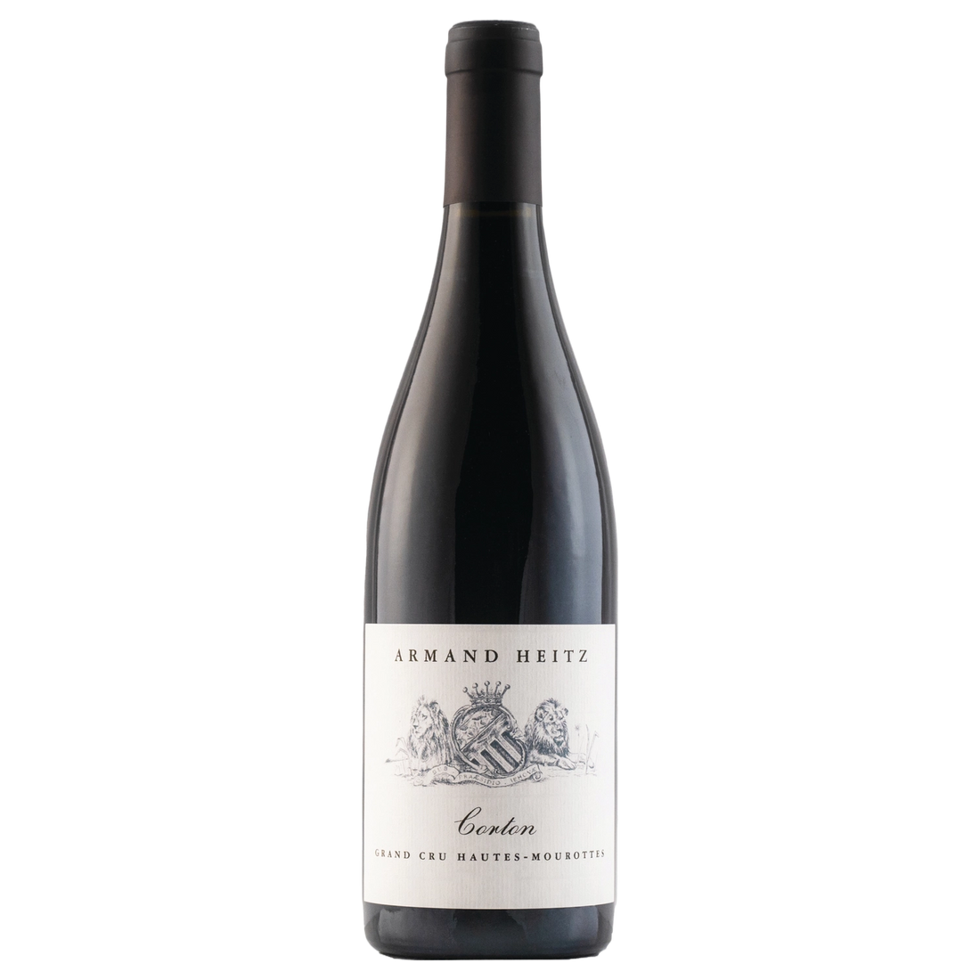 A bottle of Armand Heitz Corton Hautes Mourottes Grand Cru 2020 750ml Red Wine