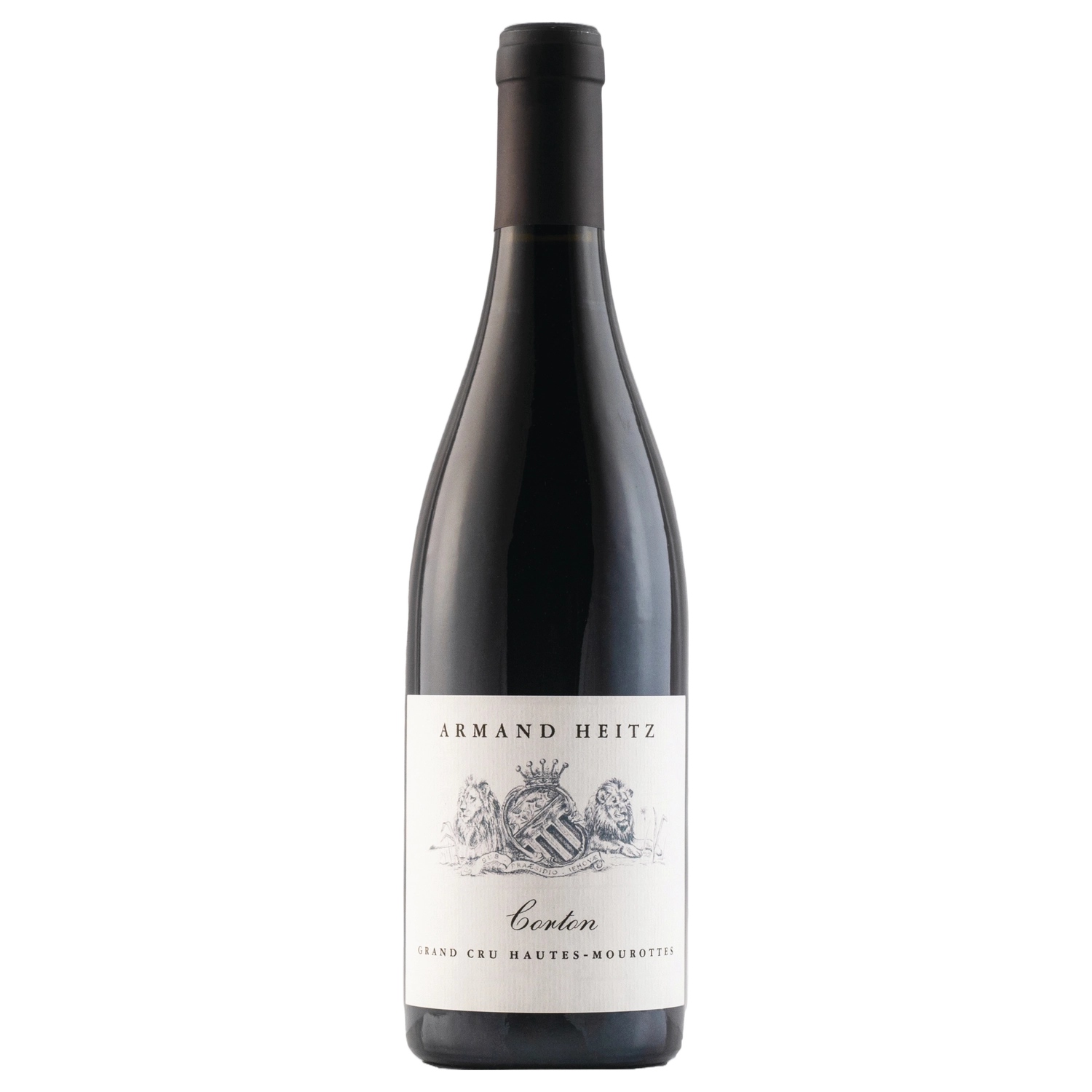 A bottle of Armand Heitz Corton Hautes Mourottes Grand Cru 2020 750ml Red Wine